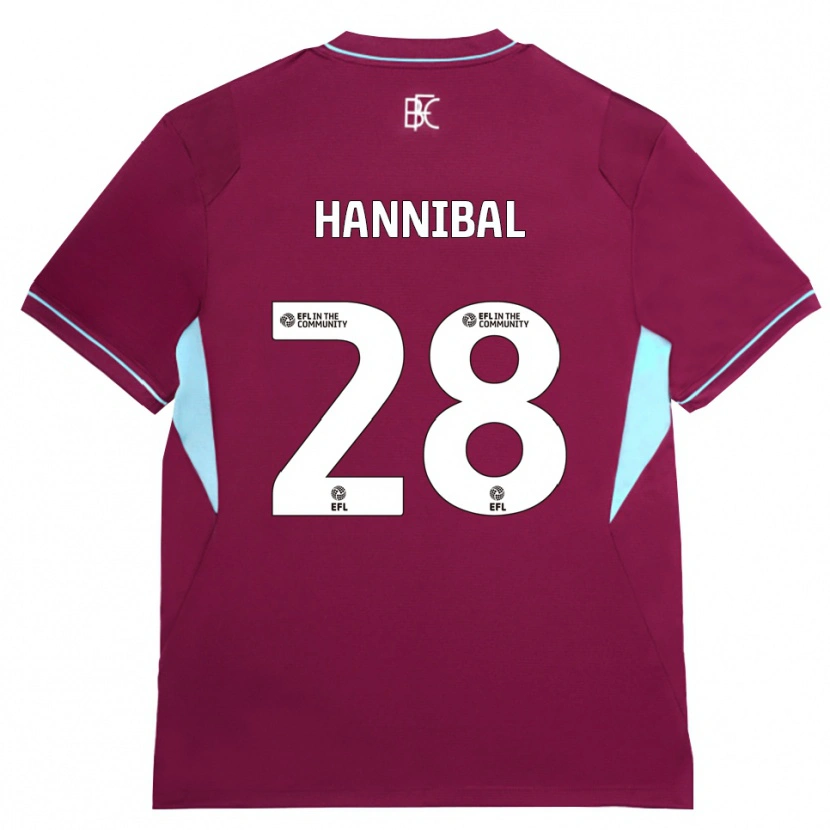 Danxen Dětské Hannibal Mejbri #28 Vínově Červená Zelená Domů Hráčské Dresy 2026/27 Dres