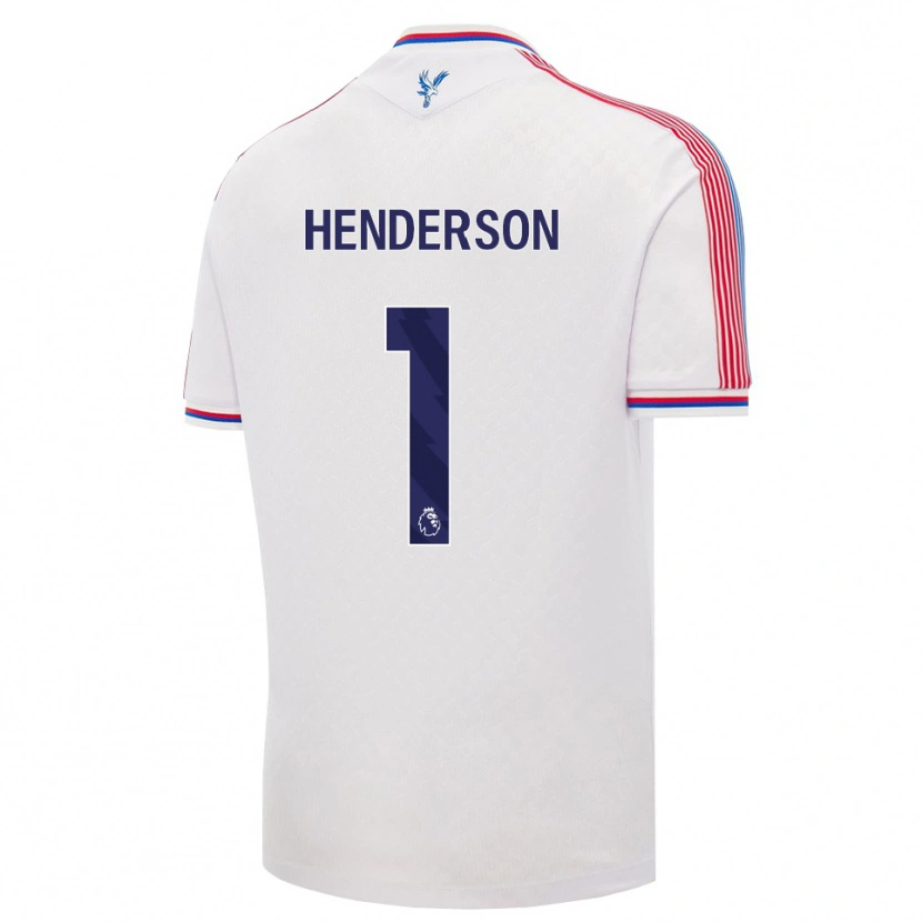 Danxen Dětské Dean Henderson #1 Bílá Červená Modrá Domů Hráčské Dresy 2026/27 Dres