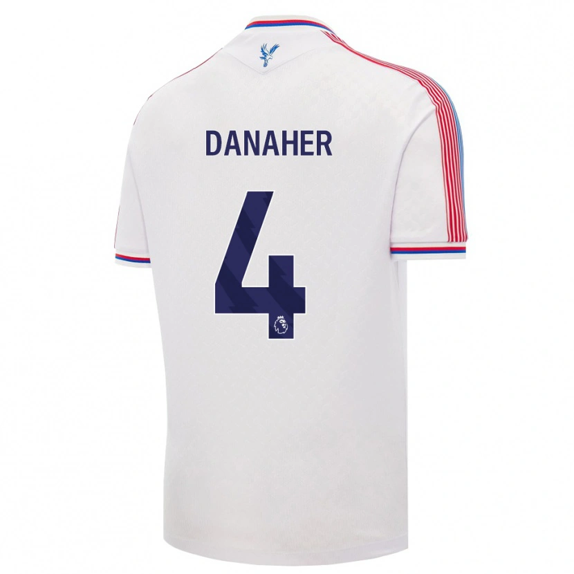 Danxen Dětské Euan Danaher #4 Bílá Červená Modrá Domů Hráčské Dresy 2026/27 Dres