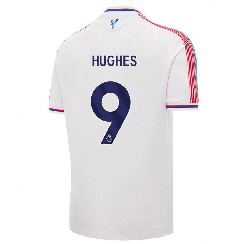 Danxen Dětské Elise Hughes #9 Bílá Červená Modrá Domů Hráčské Dresy 2026/27 Dres