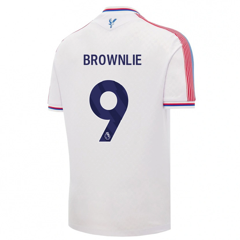 Danxen Dětské Rylan Brownlie #9 Bílá Červená Modrá Domů Hráčské Dresy 2026/27 Dres