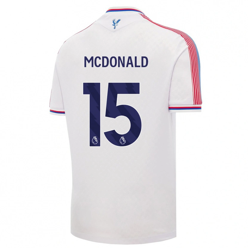Danxen Dětské Jayden Mcdonald #15 Bílá Červená Modrá Domů Hráčské Dresy 2026/27 Dres