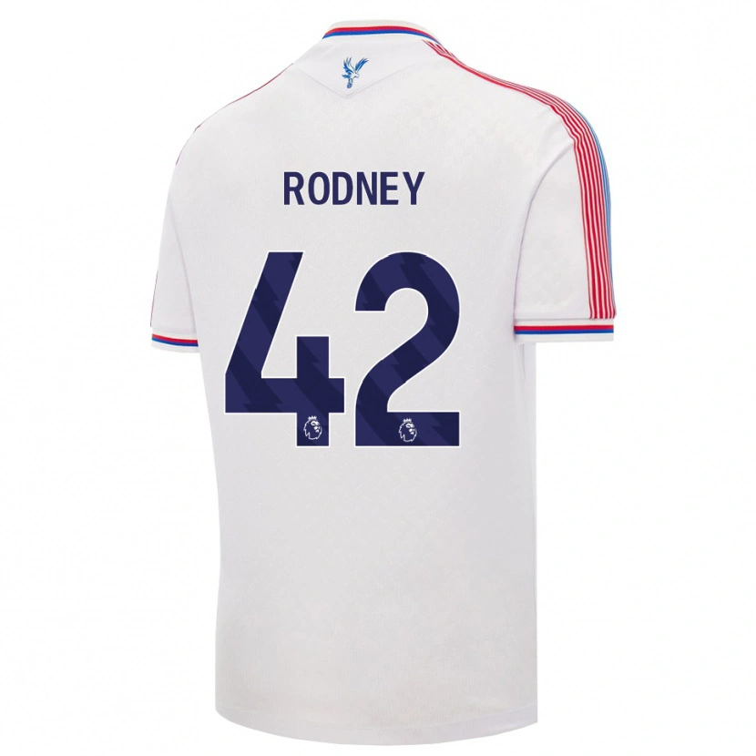 Danxen Dětské Kaden Rodney #42 Bílá Červená Modrá Domů Hráčské Dresy 2026/27 Dres