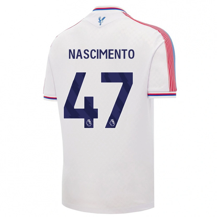 Danxen Dětské Adler Nascimento #47 Bílá Červená Modrá Domů Hráčské Dresy 2026/27 Dres