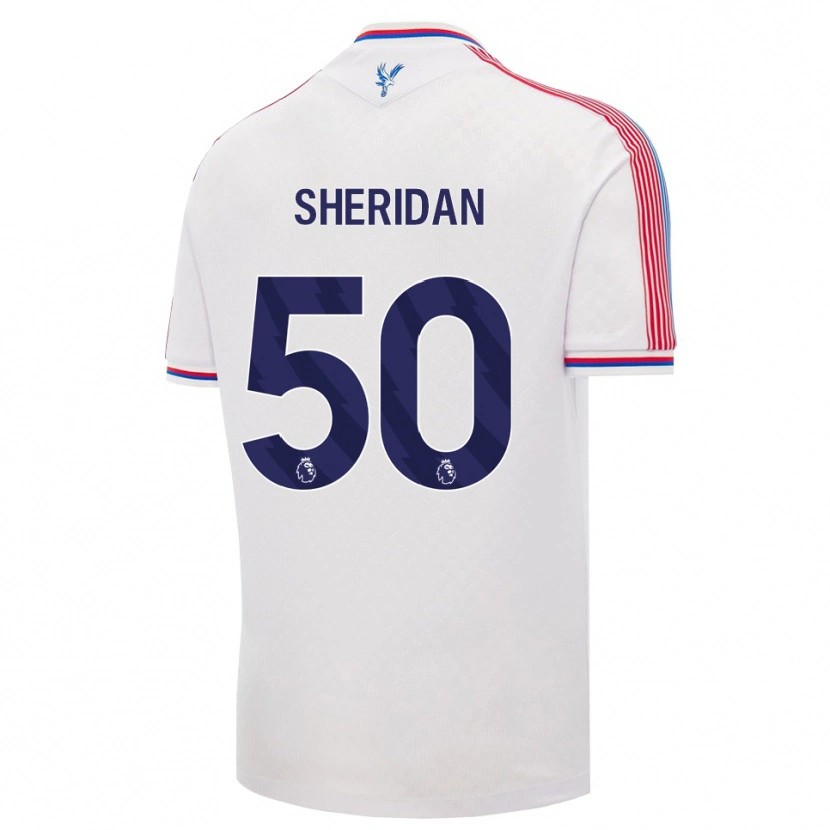 Danxen Dětské Joe Sheridan #50 Bílá Červená Modrá Domů Hráčské Dresy 2026/27 Dres