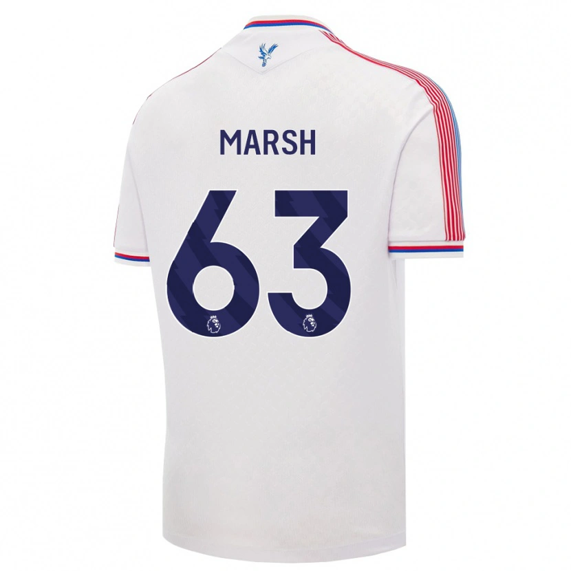 Danxen Dětské Zach Marsh #63 Bílá Červená Modrá Domů Hráčské Dresy 2026/27 Dres