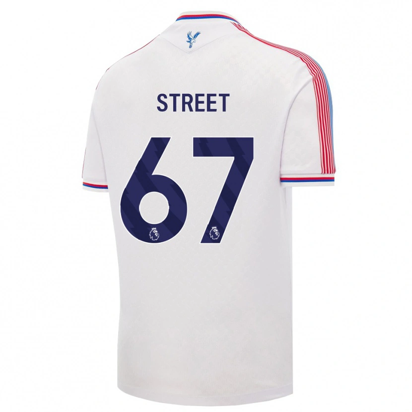 Danxen Dětské Rob Street #67 Bílá Červená Modrá Domů Hráčské Dresy 2026/27 Dres
