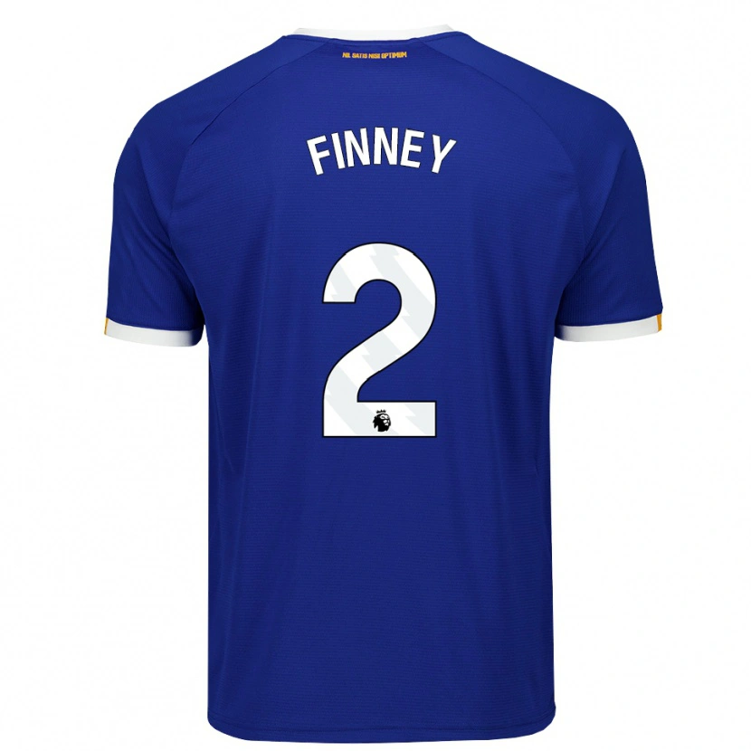 Danxen Dětské George Finney #2 Modrá Bílá Žlutá Domů Hráčské Dresy 2026/27 Dres