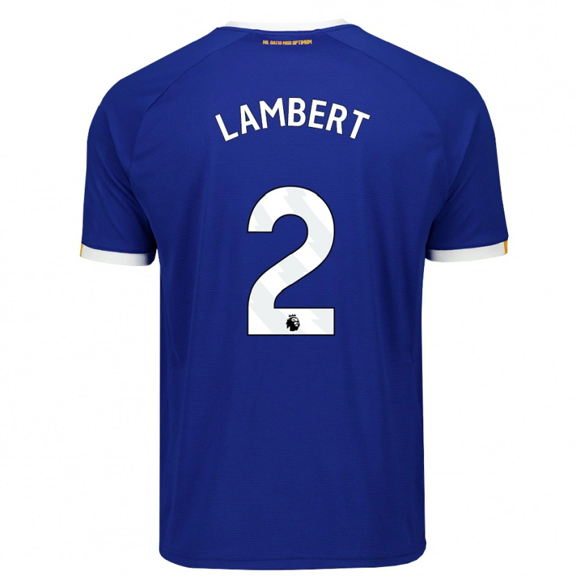 Danxen Dětské Rocco Lambert #2 Modrá Bílá Žlutá Domů Hráčské Dresy 2026/27 Dres