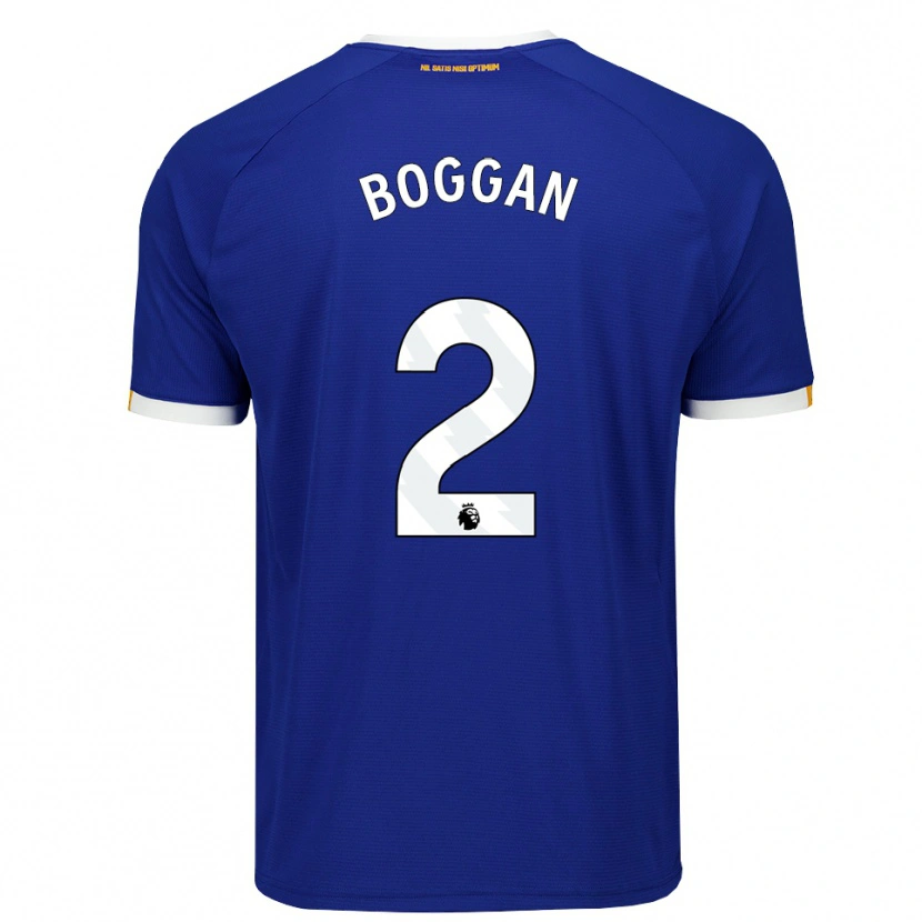 Danxen Dětské Francis Boggan #2 Modrá Bílá Žlutá Domů Hráčské Dresy 2026/27 Dres