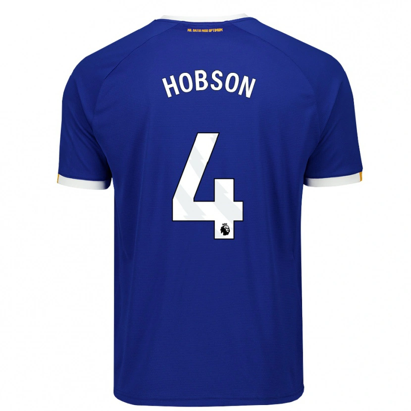 Danxen Dětské Issy Hobson #4 Modrá Bílá Žlutá Domů Hráčské Dresy 2026/27 Dres
