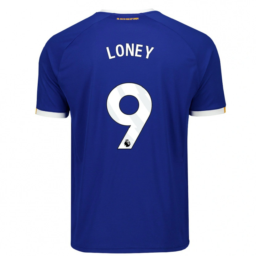 Danxen Dětské Ceiran Loney #9 Modrá Bílá Žlutá Domů Hráčské Dresy 2026/27 Dres