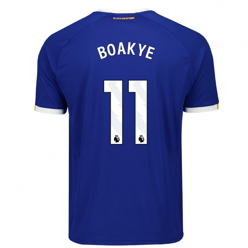 Danxen Dětské Kingsford Boakye #11 Modrá Bílá Žlutá Domů Hráčské Dresy 2026/27 Dres