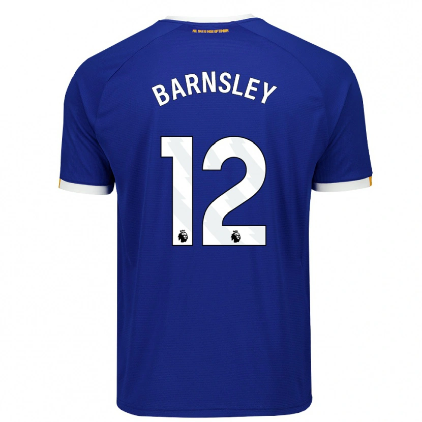 Danxen Dětské Fraser Barnsley #12 Modrá Bílá Žlutá Domů Hráčské Dresy 2026/27 Dres