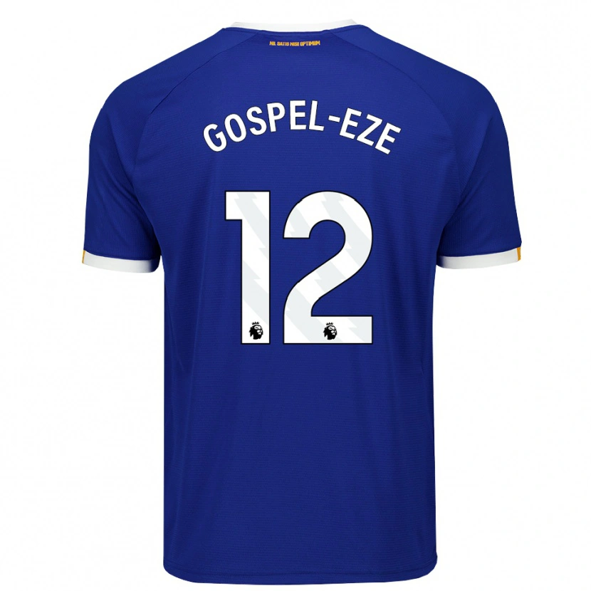 Danxen Dětské Goodness Gospel-Eze #12 Modrá Bílá Žlutá Domů Hráčské Dresy 2026/27 Dres
