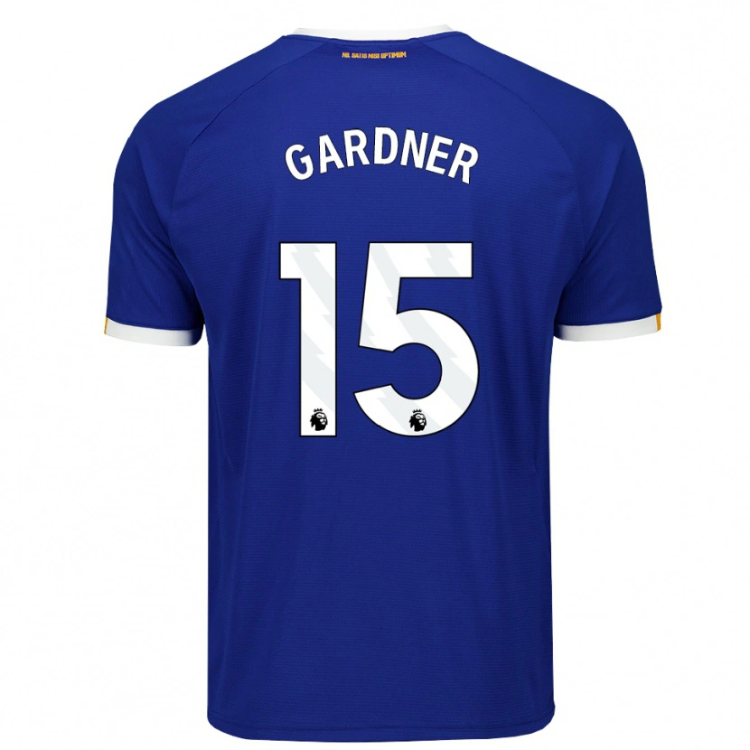 Danxen Dětské Luis Gardner #15 Modrá Bílá Žlutá Domů Hráčské Dresy 2026/27 Dres