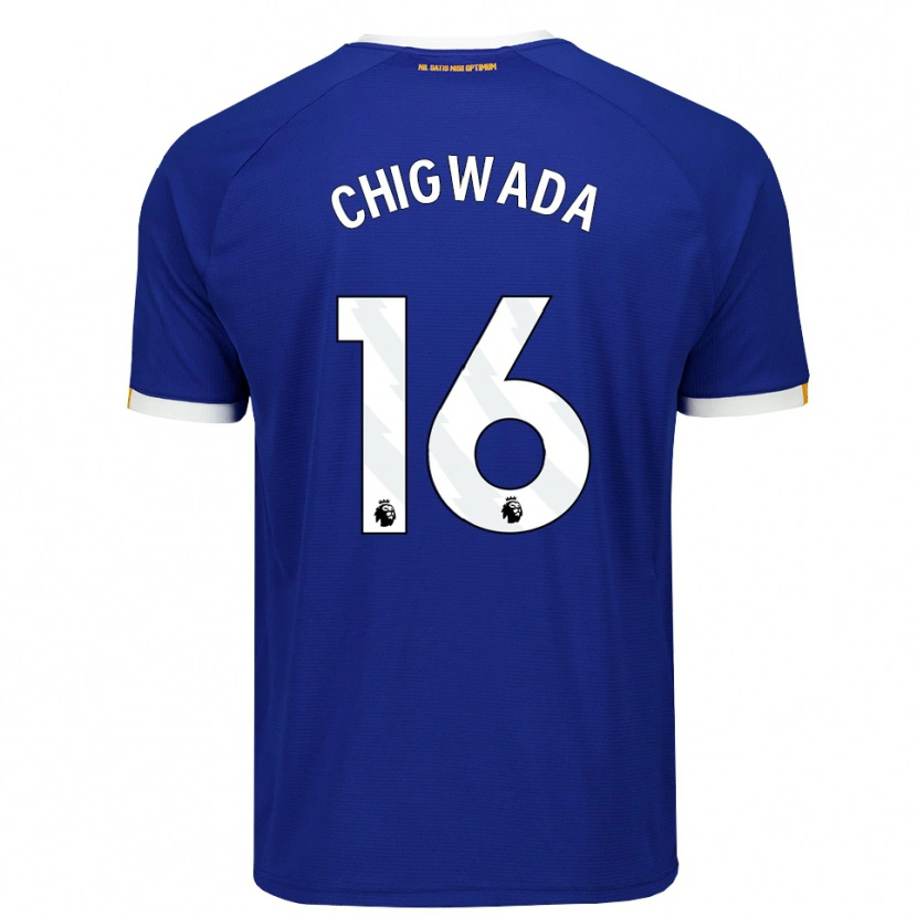 Danxen Dětské Josh Chigwada #16 Modrá Bílá Žlutá Domů Hráčské Dresy 2026/27 Dres