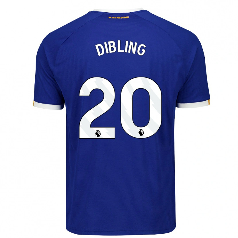 Danxen Dětské Tyler Dibling #20 Modrá Bílá Žlutá Domů Hráčské Dresy 2026/27 Dres