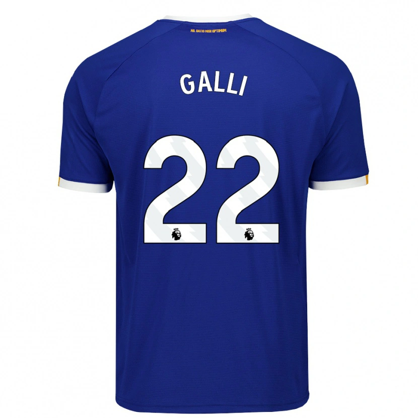 Danxen Dětské Aurora Galli #22 Modrá Bílá Žlutá Domů Hráčské Dresy 2026/27 Dres
