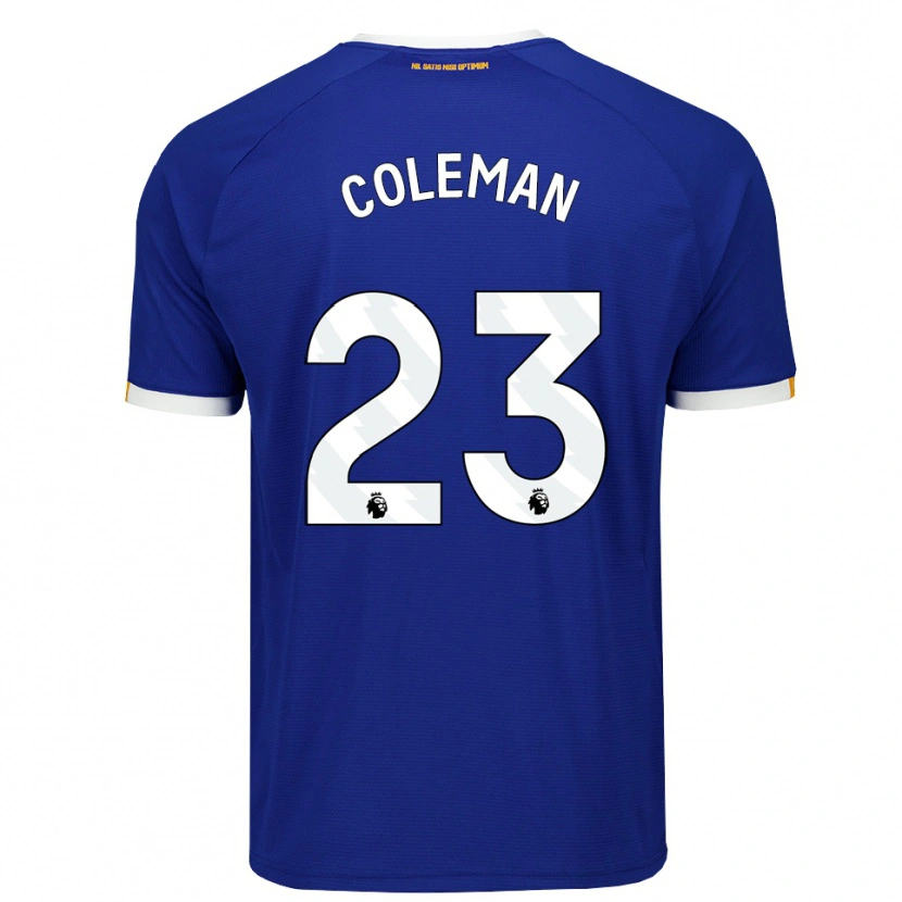 Danxen Dětské Seamus Coleman #23 Modrá Bílá Žlutá Domů Hráčské Dresy 2026/27 Dres