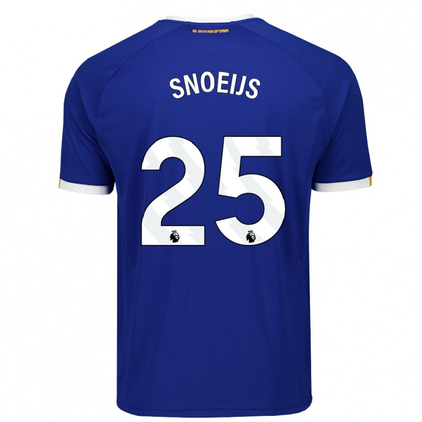 Danxen Dětské Katja Snoeijs #25 Modrá Bílá Žlutá Domů Hráčské Dresy 2026/27 Dres