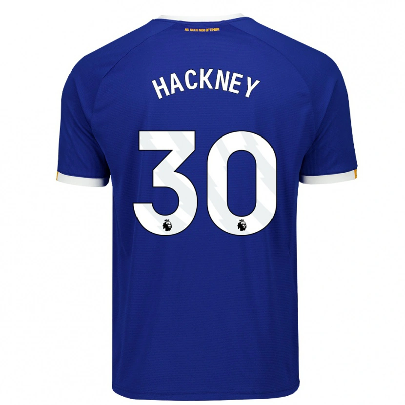Danxen Dětské Hayden Hackney #30 Modrá Bílá Žlutá Domů Hráčské Dresy 2026/27 Dres