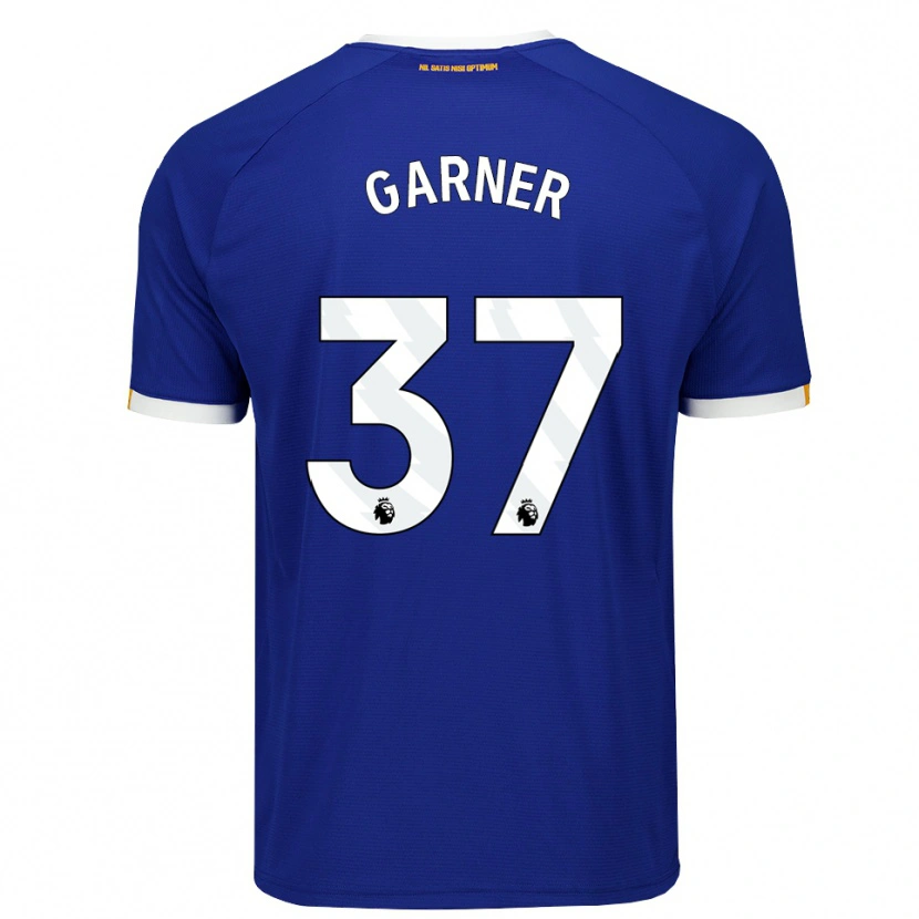Danxen Dětské James Garner #37 Modrá Bílá Žlutá Domů Hráčské Dresy 2026/27 Dres