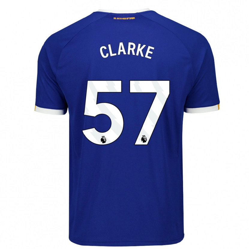 Danxen Dětské Justin Clarke #57 Modrá Bílá Žlutá Domů Hráčské Dresy 2026/27 Dres