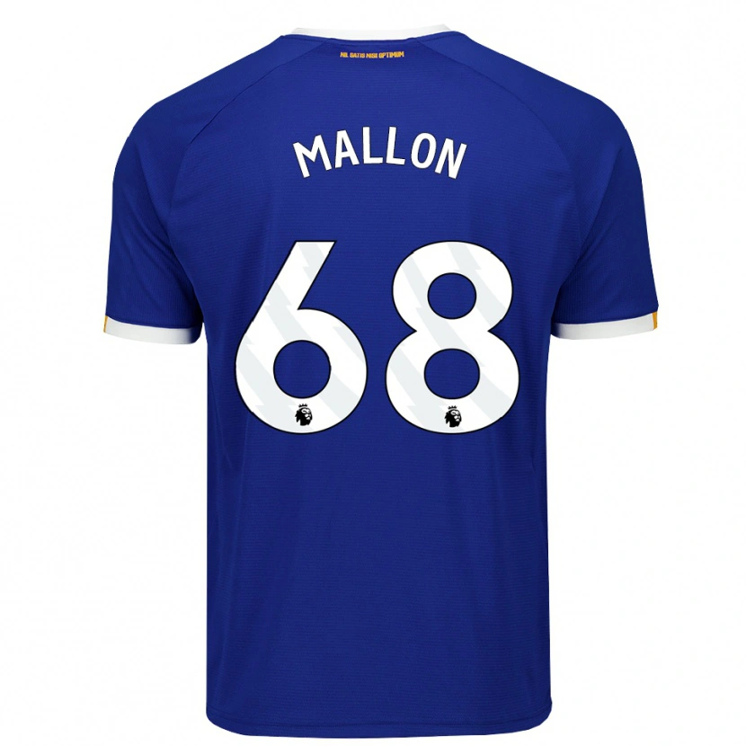 Danxen Dětské Mathew Mallon #68 Modrá Bílá Žlutá Domů Hráčské Dresy 2026/27 Dres