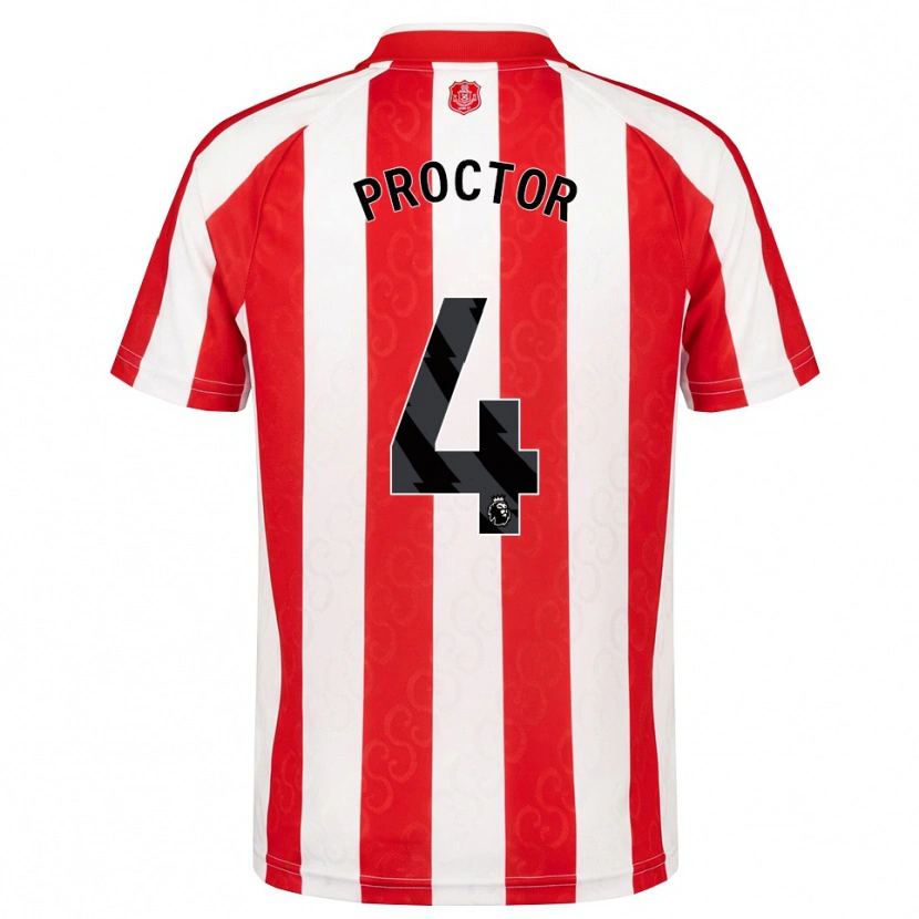 Danxen Dětské Tom Proctor #4 Červená Bílá Černá Domů Hráčské Dresy 2026/27 Dres
