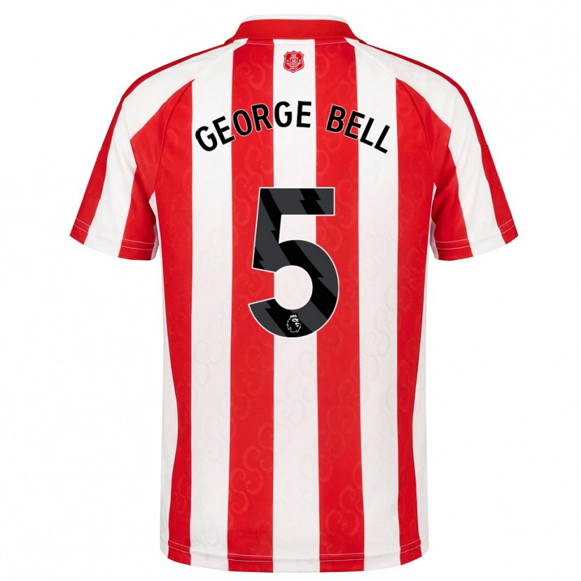 Danxen Dětské George Bell #5 Červená Bílá Černá Domů Hráčské Dresy 2026/27 Dres