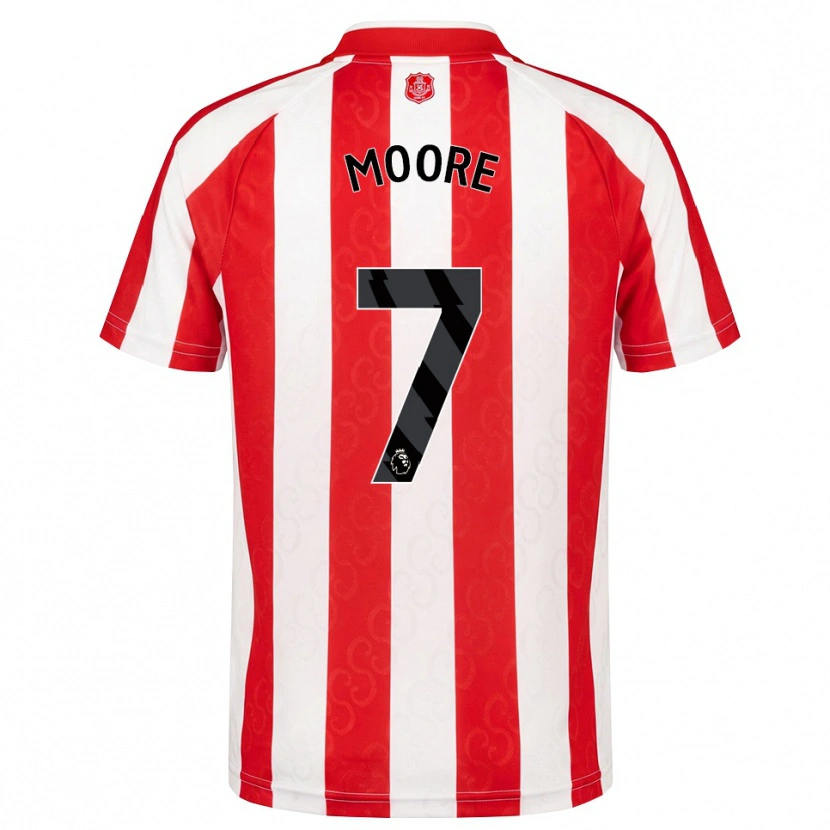 Danxen Dětské Ethan Moore #7 Červená Bílá Černá Domů Hráčské Dresy 2026/27 Dres
