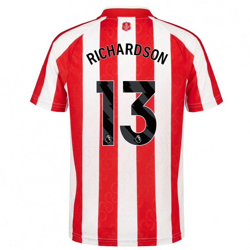 Danxen Dětské Adam Richardson #13 Červená Bílá Černá Domů Hráčské Dresy 2026/27 Dres