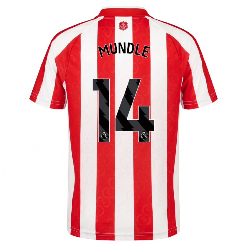 Danxen Dětské Romaine Mundle #14 Červená Bílá Černá Domů Hráčské Dresy 2026/27 Dres