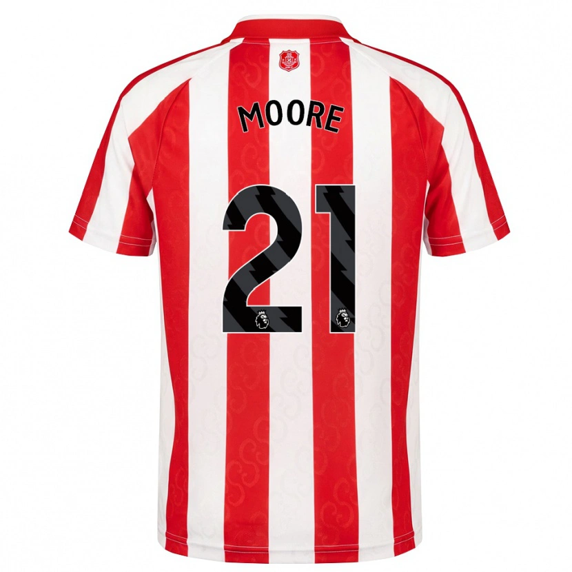 Danxen Dětské Simon Moore #21 Červená Bílá Černá Domů Hráčské Dresy 2026/27 Dres