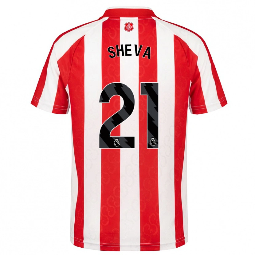 Danxen Dětské Marissa Sheva #21 Červená Bílá Černá Domů Hráčské Dresy 2026/27 Dres