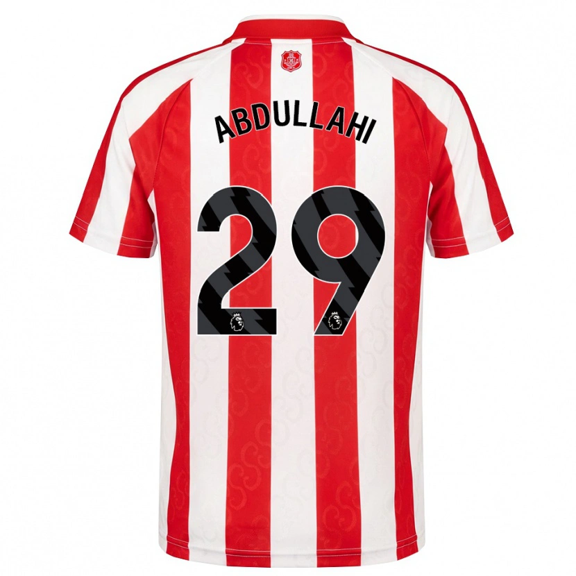 Danxen Dětské Ahmed Abdullahi #29 Červená Bílá Černá Domů Hráčské Dresy 2026/27 Dres