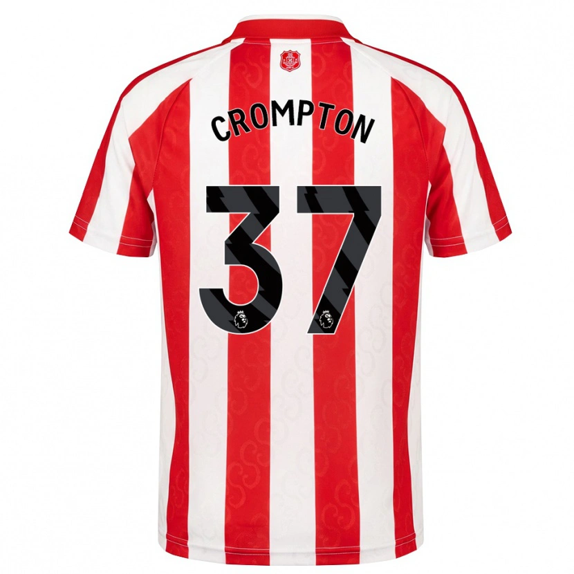 Danxen Dětské Ben Crompton #37 Červená Bílá Černá Domů Hráčské Dresy 2026/27 Dres
