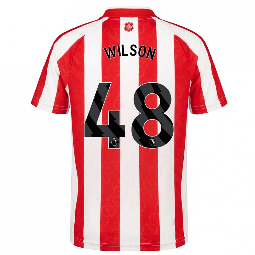 Danxen Dětské Callum Wilson #48 Červená Bílá Černá Domů Hráčské Dresy 2026/27 Dres