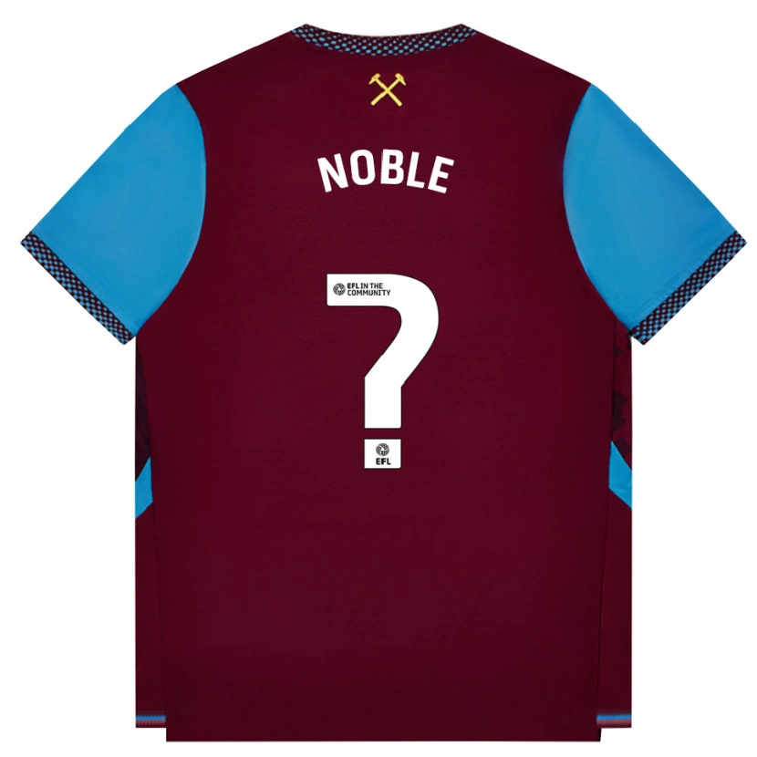Danxen Dětské Lenny Noble #0 Vínově Červená Modrá Chodníčková Domů Hráčské Dresy 2026/27 Dres