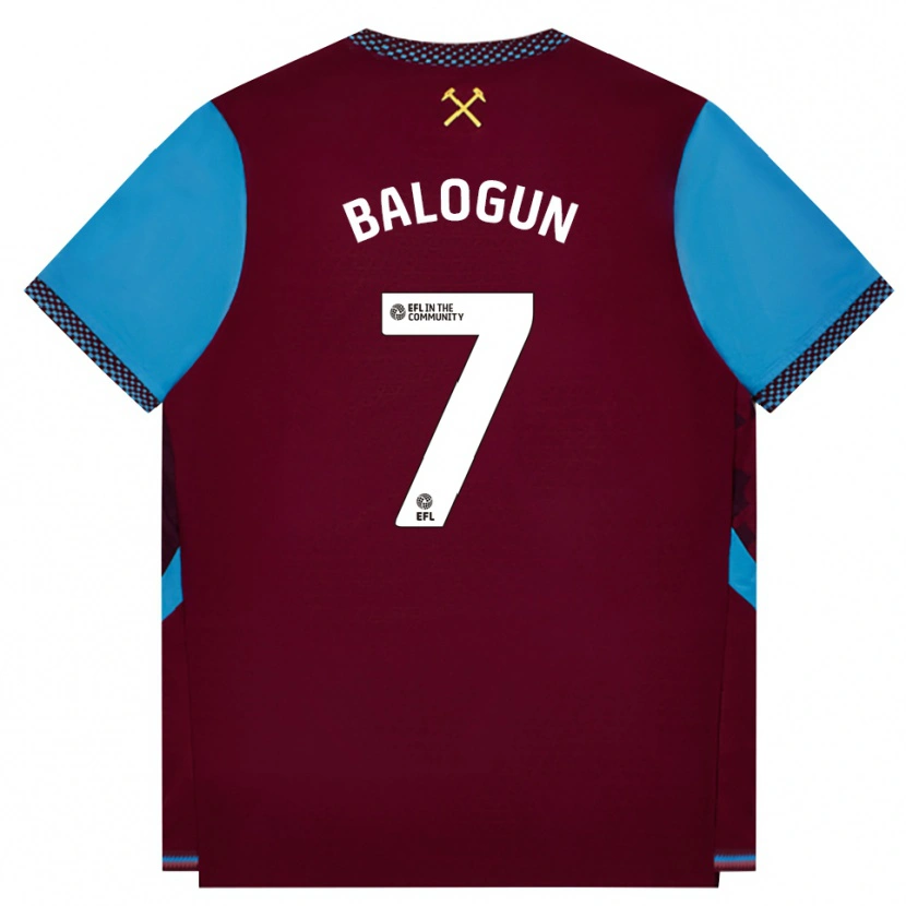 Danxen Dětské Majid Balogun #7 Vínově Červená Modrá Chodníčková Domů Hráčské Dresy 2026/27 Dres
