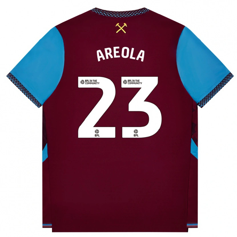 Danxen Dětské Alphonse Areola #23 Vínově Červená Modrá Chodníčková Domů Hráčské Dresy 2026/27 Dres