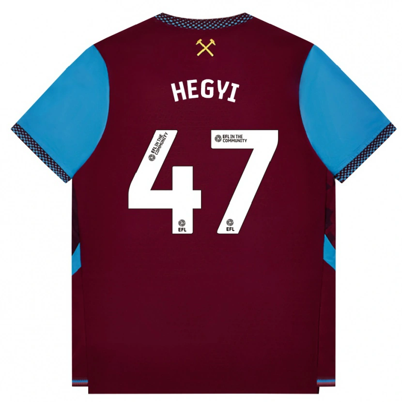 Danxen Dětské Krisztián Hegyi #47 Vínově Červená Modrá Chodníčková Domů Hráčské Dresy 2026/27 Dres