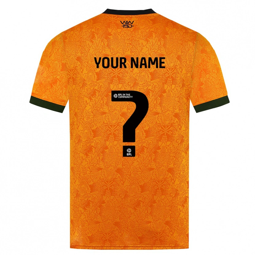 Danxen Dětské Tvé Jméno #0 Oranžová Černá Domů Hráčské Dresy 2026/27 Dres