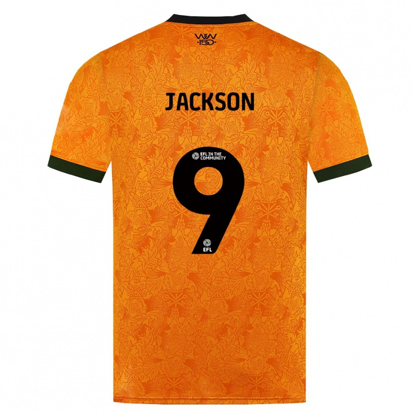 Danxen Dětské Ricky Jackson #9 Oranžová Černá Domů Hráčské Dresy 2026/27 Dres