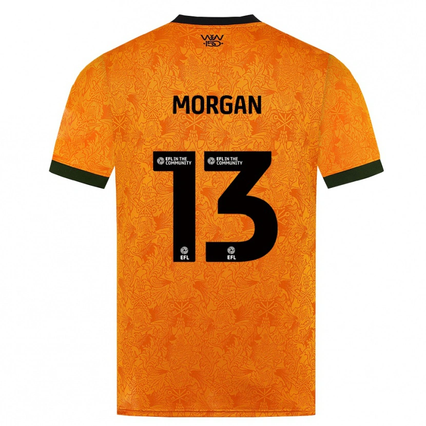 Danxen Dětské Bobby Morgan #13 Oranžová Černá Domů Hráčské Dresy 2026/27 Dres