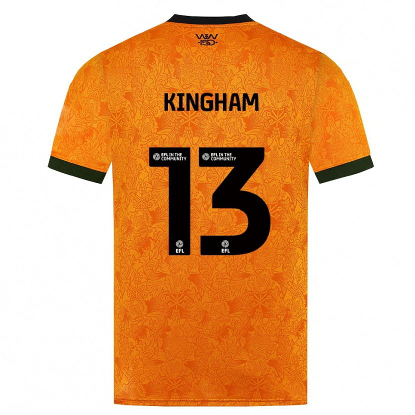 Danxen Dětské Joshua Kingham #13 Oranžová Černá Domů Hráčské Dresy 2026/27 Dres