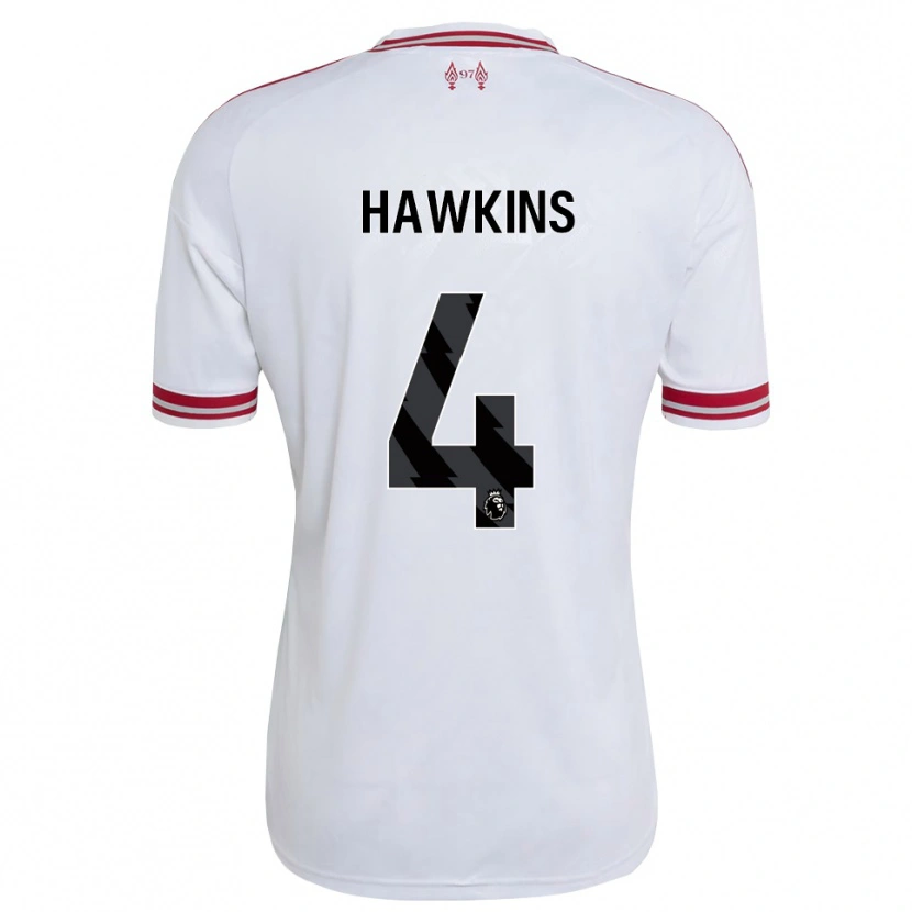 Danxen Dětské Max Hawkins #4 Červená Bílá Daleko Hráčské Dresy 2026/27 Dres