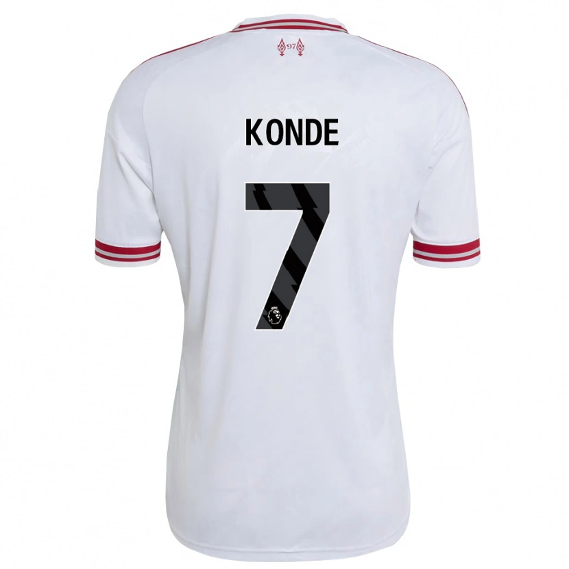 Danxen Dětské Isaac Konde #7 Červená Bílá Daleko Hráčské Dresy 2026/27 Dres