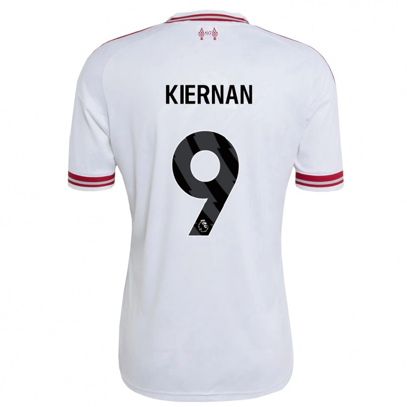 Danxen Dětské Leanne Kiernan #9 Červená Bílá Daleko Hráčské Dresy 2026/27 Dres